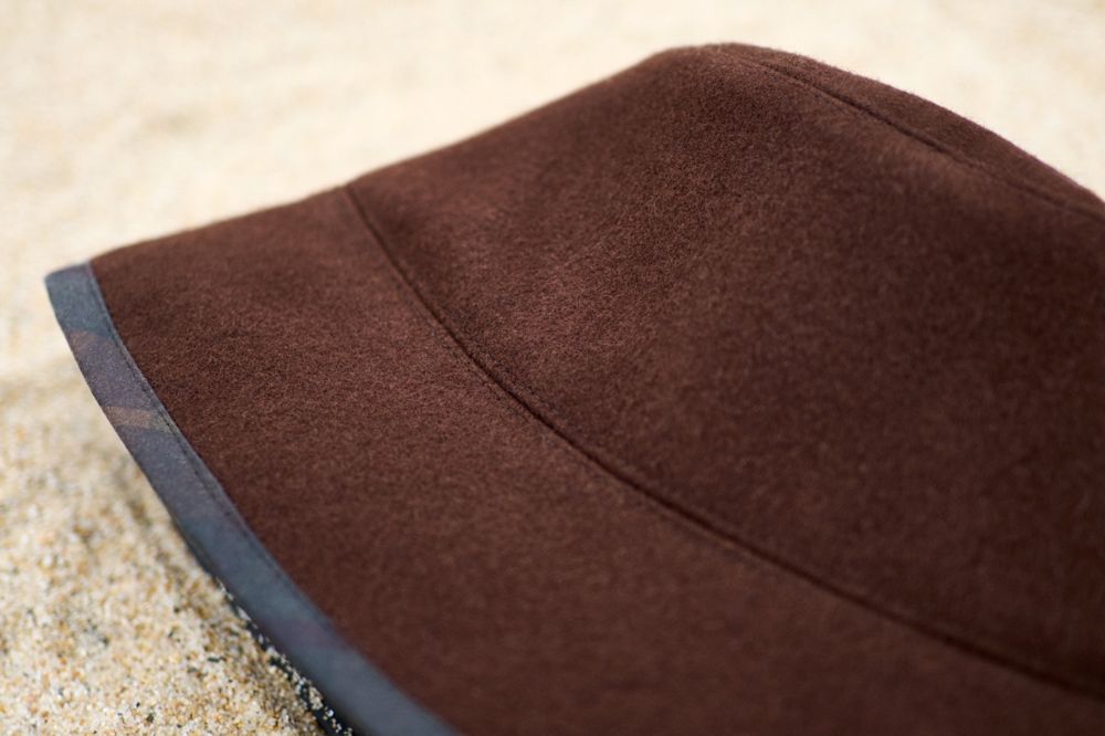 Bucket Hat, details, brown