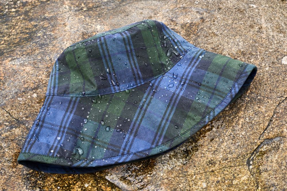 Bucket Hat, waterdrops, blue